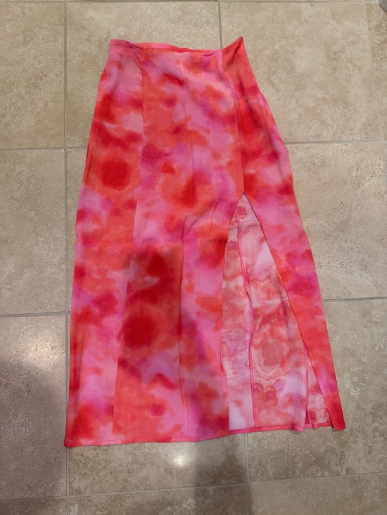 Leith Dresses & Skirts - Leith Pink and Red Tie-Dye Pencil Skirt